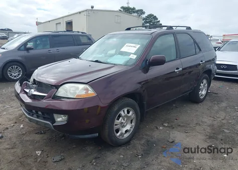 2001 Acura Mdx z USA, uszkodzony, nr VIN 2HNYD18281H524698